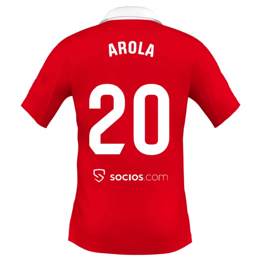 Danxen Dame Arola Aparicio Gili #20 Rød Hvit Grå Bortetrøye Drakt Trøye 2025/26 Skjorter T-Skjorte