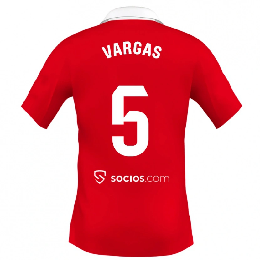 Danxen Dame Rubén Vargas #5 Rød Hvit Grå Bortetrøye Drakt Trøye 2025/26 Skjorter T-Skjorte