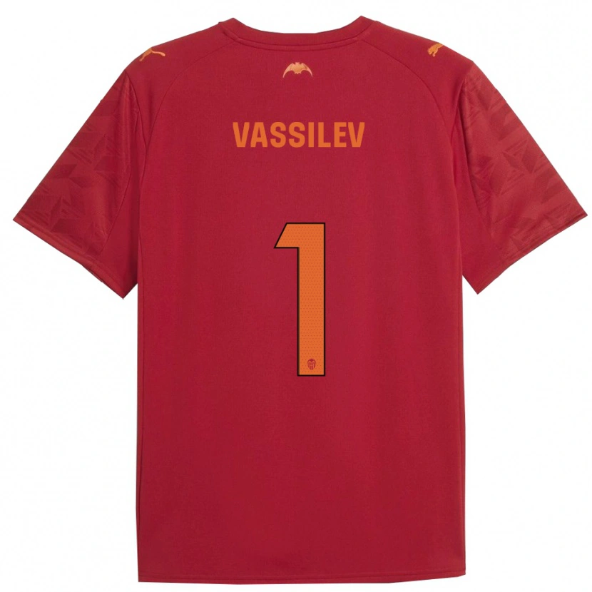 Danxen Dame David Vassilev #1 Rød Oransje Bortetrøye Drakt Trøye 2025/26 Skjorter T-Skjorte