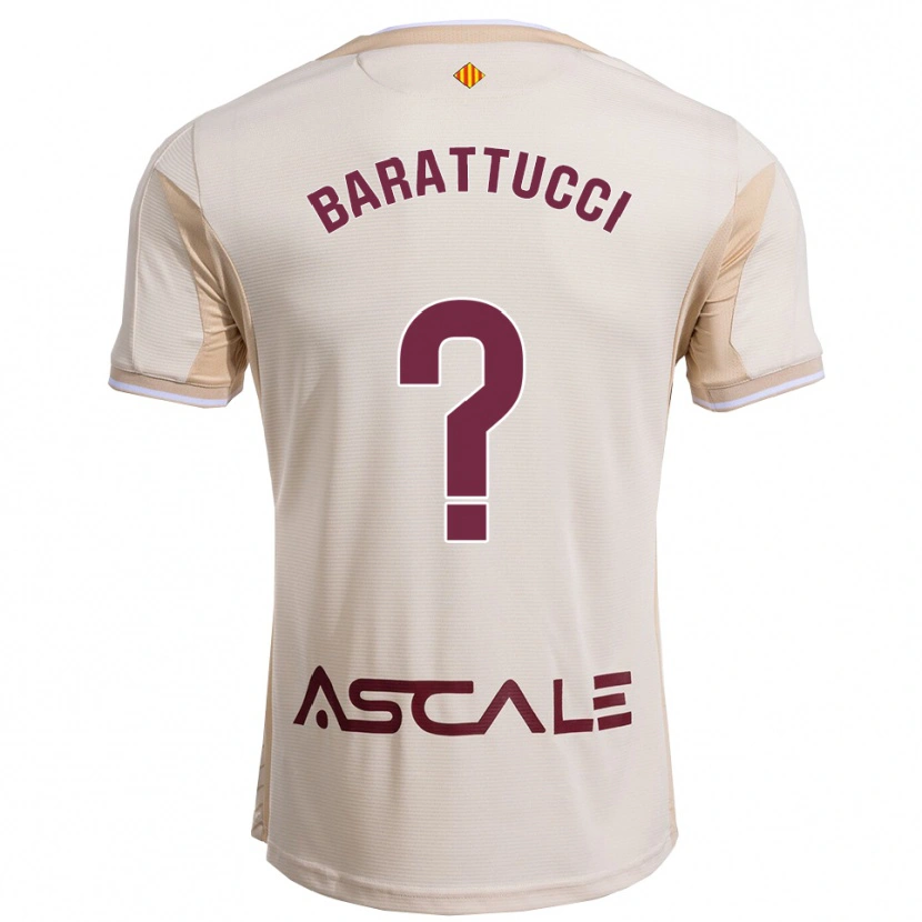 Danxen Dame Nico Barattucci #0 Off-White Burgunder Bortetrøye Drakt Trøye 2025/26 Skjorter T-Skjorte