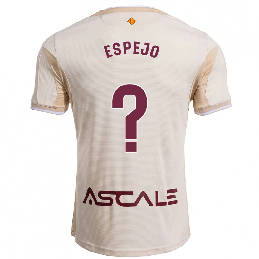 Danxen Dame Jesús Espejo #0 Off-White Burgunder Bortetrøye Drakt Trøye 2025/26 Skjorter T-Skjorte
