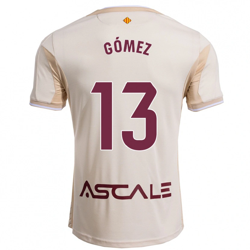 Danxen Dame Rubén Gómez #13 Off-White Burgunder Bortetrøye Drakt Trøye 2025/26 Skjorter T-Skjorte