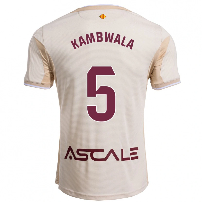 Danxen Dame Willy Kambwala #5 Off-White Burgunder Bortetrøye Drakt Trøye 2025/26 Skjorter T-Skjorte