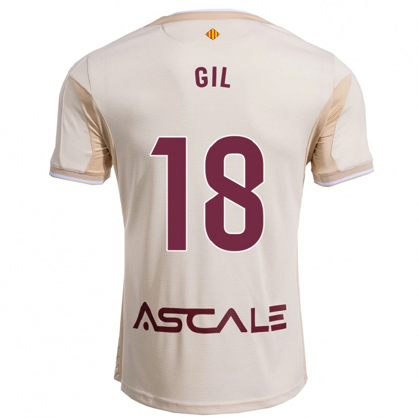 Danxen Dame Mario Gil #18 Off-White Burgunder Bortetrøye Drakt Trøye 2025/26 Skjorter T-Skjorte