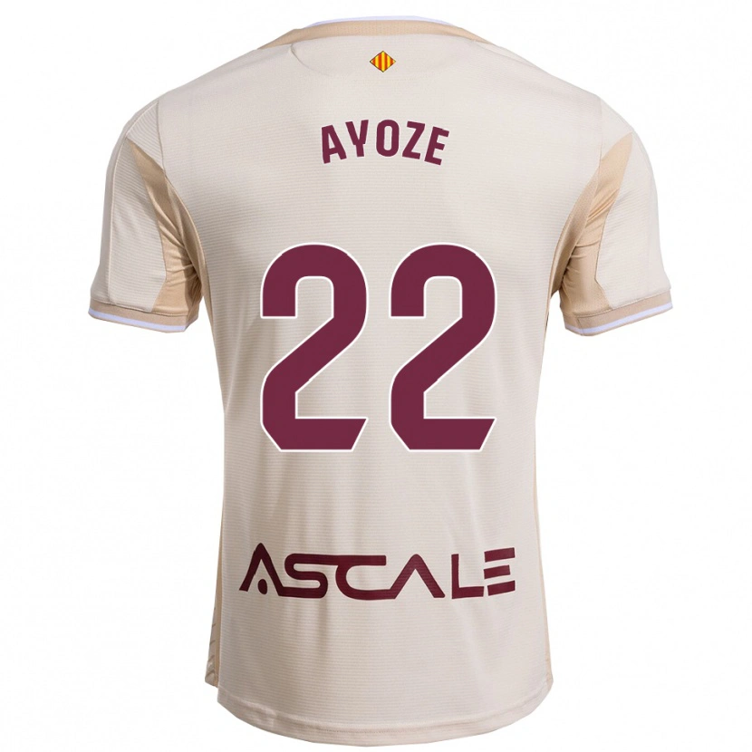 Danxen Dame Ayoze Pérez #22 Off-White Burgunder Bortetrøye Drakt Trøye 2025/26 Skjorter T-Skjorte