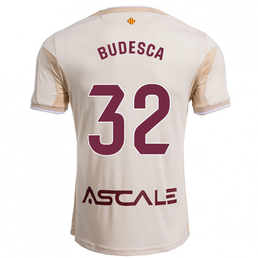 Danxen Dame Daniel Budesca #32 Off-White Burgunder Bortetrøye Drakt Trøye 2025/26 Skjorter T-Skjorte