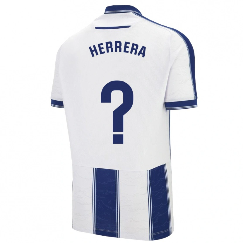 Danxen Dame Asier Herrera #0 Marineblå Hvit Bortetrøye Drakt Trøye 2025/26 Skjorter T-Skjorte