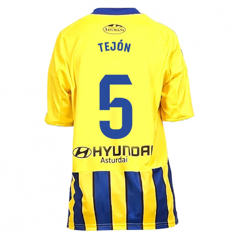 Danxen Dame Diego Tejón #5 Gul Blå Bortetrøye Drakt Trøye 2025/26 Skjorter T-Skjorte