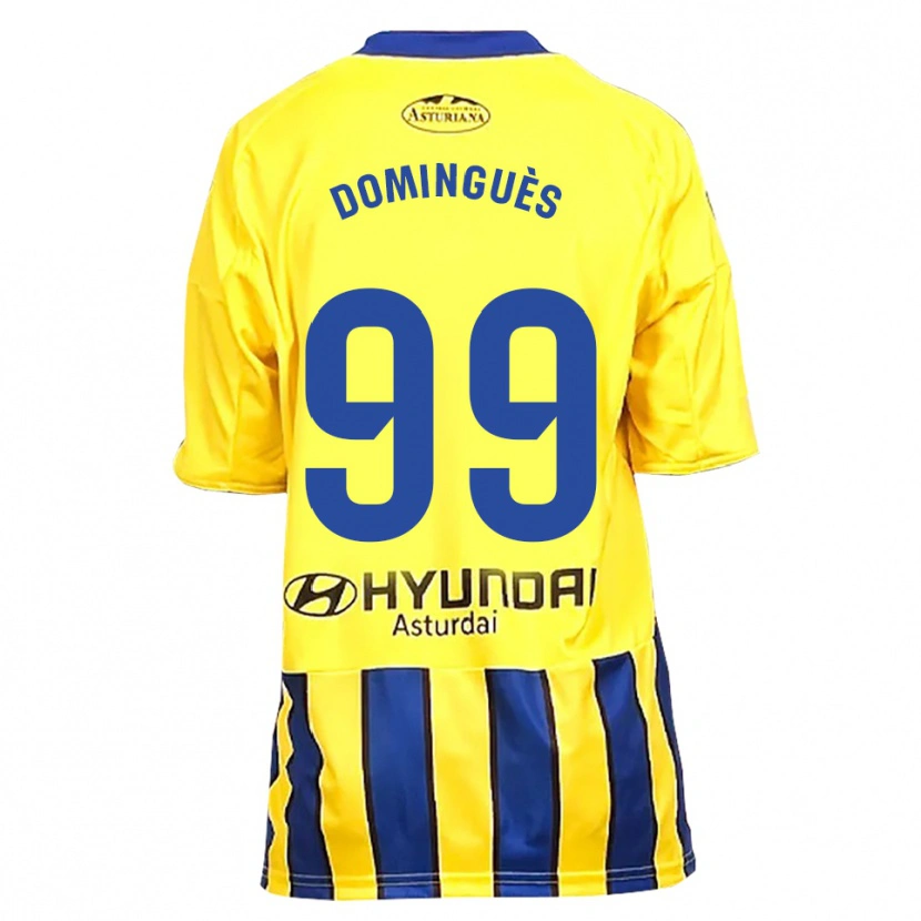 Danxen Dame Brandon Dominguès #99 Gul Blå Bortetrøye Drakt Trøye 2025/26 Skjorter T-Skjorte