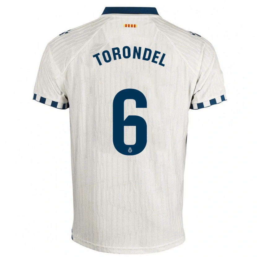 Danxen Dame Hugo Torondel #6 Hvit Blå Bortetrøye Drakt Trøye 2025/26 Skjorter T-Skjorte
