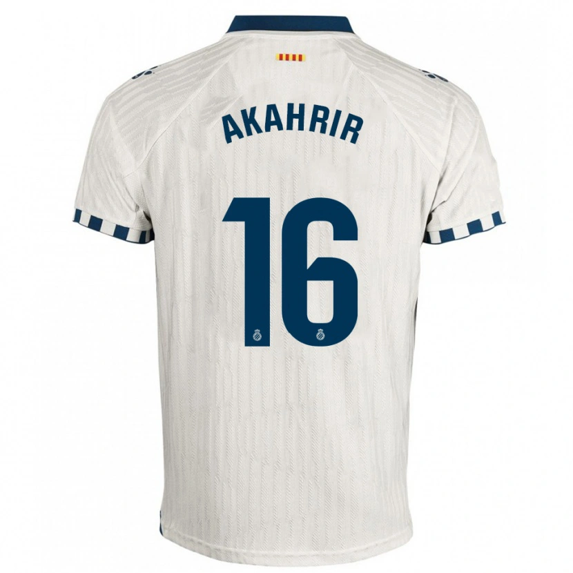 Danxen Dame Mohamed Akahrir #16 Hvit Blå Bortetrøye Drakt Trøye 2025/26 Skjorter T-Skjorte