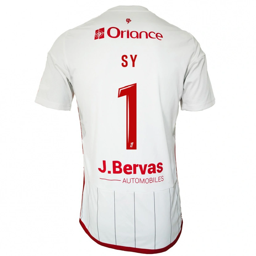 Danxen Dame Seydou Sy #1 Hvit Rød Bortetrøye Drakt Trøye 2025/26 Skjorter T-Skjorte