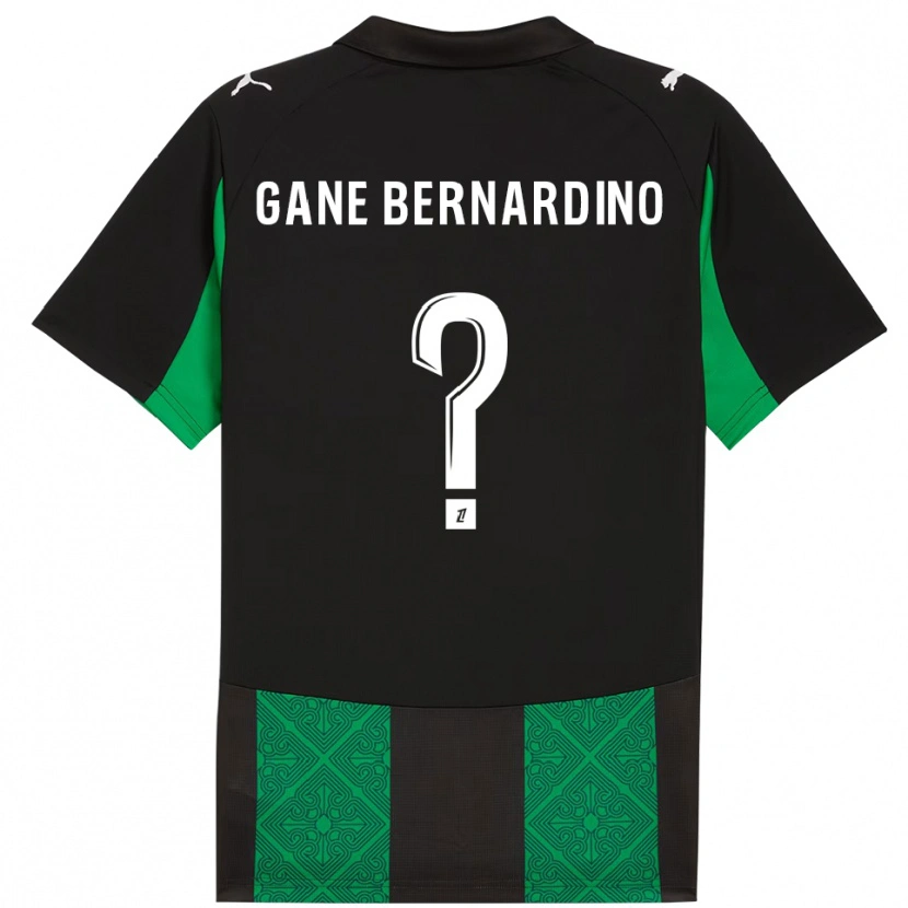 Danxen Dame Nathanaël Gane Bernardino #0 Svart Grønn Bortetrøye Drakt Trøye 2025/26 Skjorter T-Skjorte