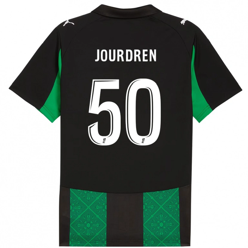 Danxen Dame Ilan Jourdren #50 Svart Grønn Bortetrøye Drakt Trøye 2025/26 Skjorter T-Skjorte
