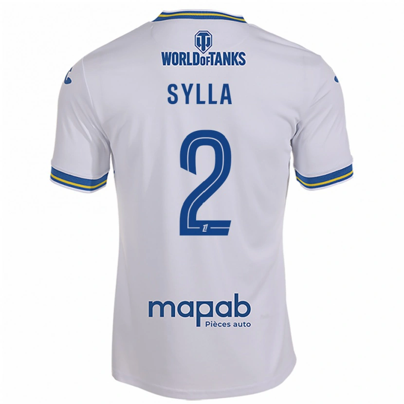 Danxen Dame Dembo Sylla #2 Hvit Lyseblå Bortetrøye Drakt Trøye 2025/26 Skjorter T-Skjorte