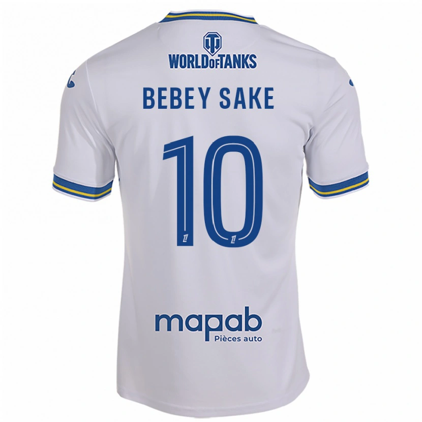 Danxen Dame Mattéo Bebey Sake #10 Hvit Lyseblå Bortetrøye Drakt Trøye 2025/26 Skjorter T-Skjorte