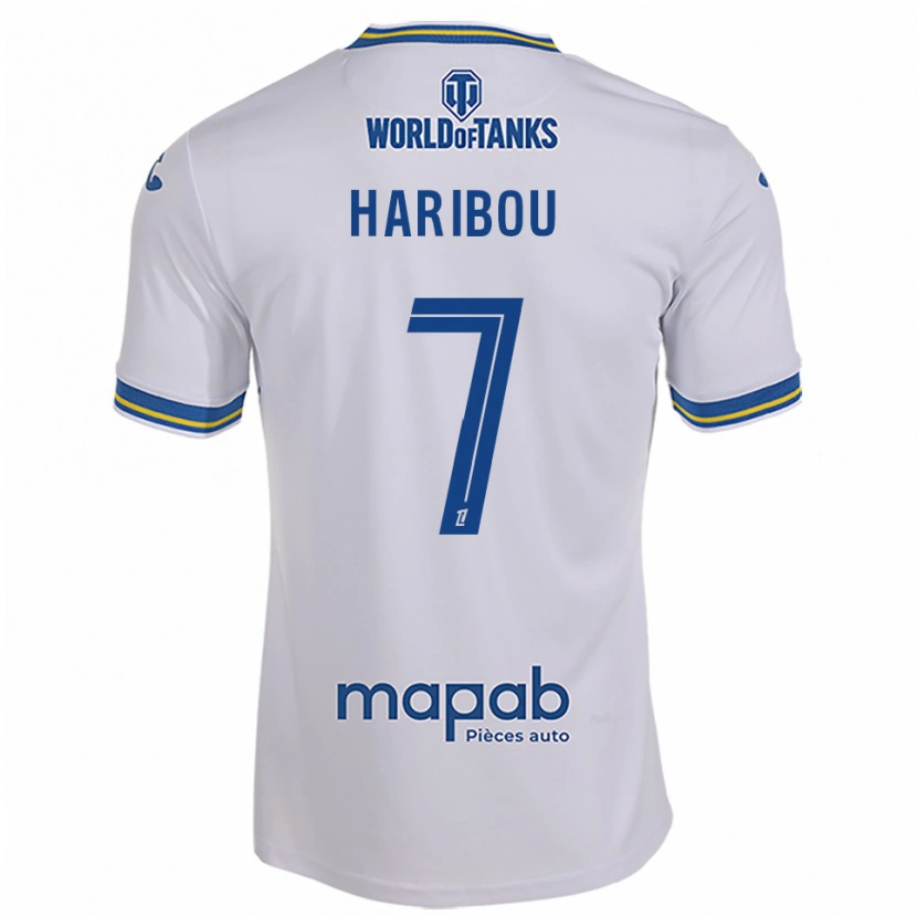 Danxen Dame Samir Haribou #7 Hvit Lyseblå Bortetrøye Drakt Trøye 2025/26 Skjorter T-Skjorte