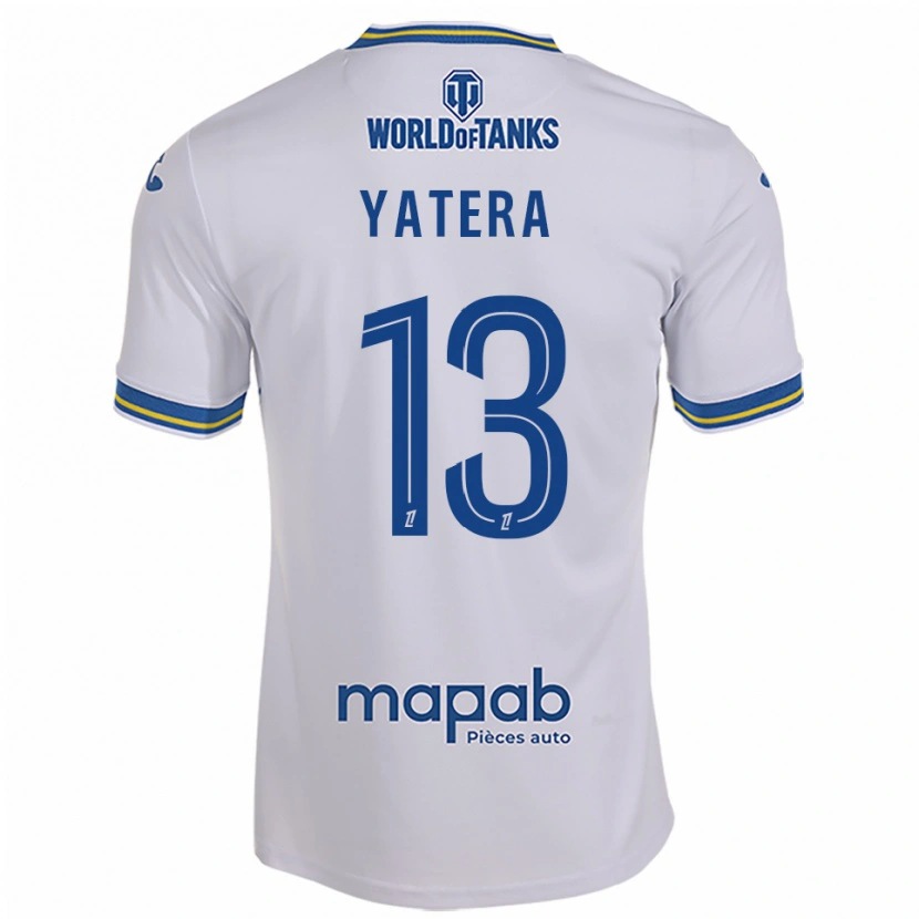 Danxen Dame Demba Yatera #13 Hvit Lyseblå Bortetrøye Drakt Trøye 2025/26 Skjorter T-Skjorte