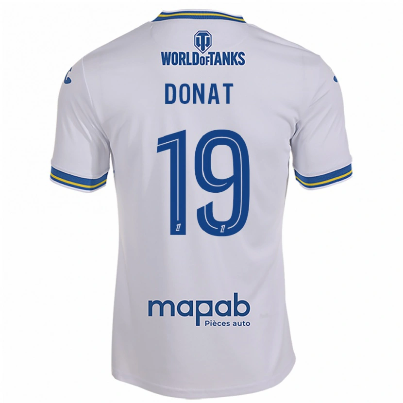 Danxen Dame Noa Donat #19 Hvit Lyseblå Bortetrøye Drakt Trøye 2025/26 Skjorter T-Skjorte