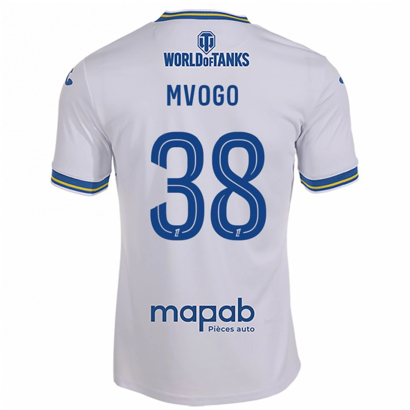 Danxen Dame Yvon Mvogo #38 Hvit Lyseblå Bortetrøye Drakt Trøye 2025/26 Skjorter T-Skjorte
