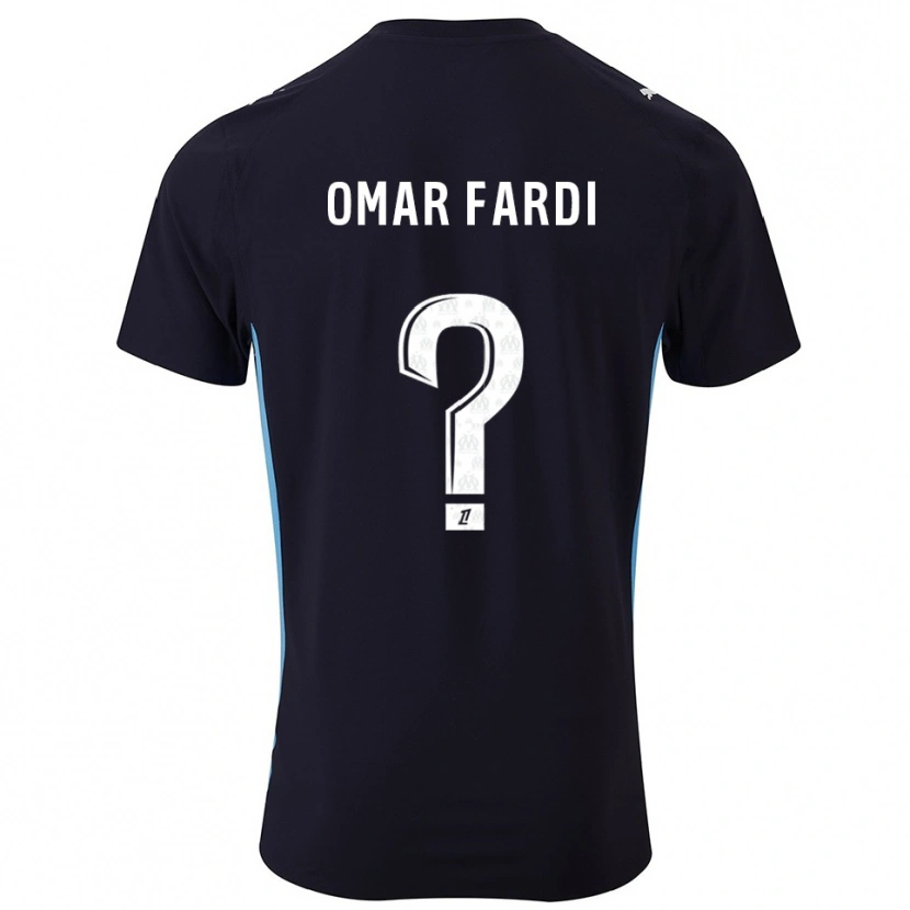 Danxen Dame El Omar Fardi #0 Svart Lyseblå Bortetrøye Drakt Trøye 2025/26 Skjorter T-Skjorte