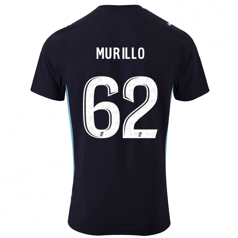 Danxen Dame Amir Murillo #62 Svart Lyseblå Bortetrøye Drakt Trøye 2025/26 Skjorter T-Skjorte