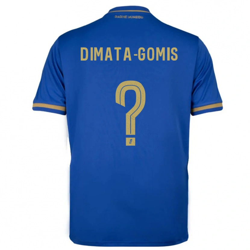 Danxen Dame Kamron Dimata-Gomis #0 Blå Gull Bortetrøye Drakt Trøye 2025/26 Skjorter T-Skjorte