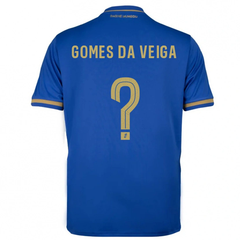 Danxen Dame Melvin Gomes #0 Blå Gull Bortetrøye Drakt Trøye 2025/26 Skjorter T-Skjorte