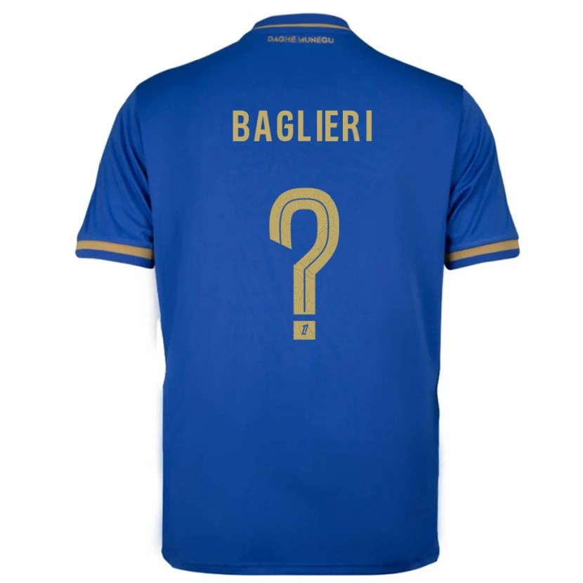 Danxen Dame Enzo Baglieri #0 Blå Gull Bortetrøye Drakt Trøye 2025/26 Skjorter T-Skjorte