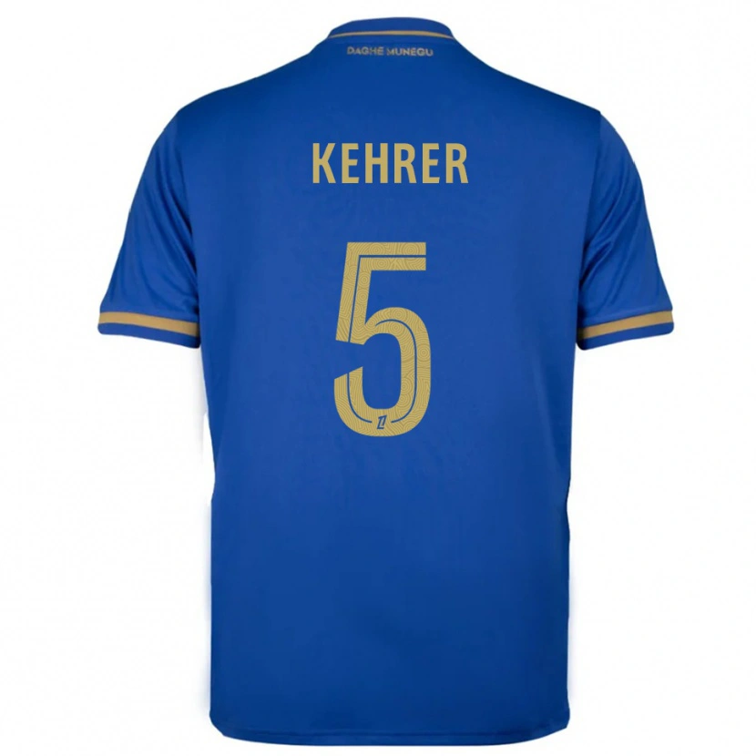 Danxen Dame Thilo Kehrer #5 Blå Gull Bortetrøye Drakt Trøye 2025/26 Skjorter T-Skjorte