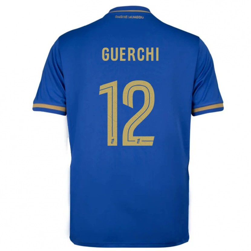 Danxen Dame Wassim Guerchi #12 Blå Gull Bortetrøye Drakt Trøye 2025/26 Skjorter T-Skjorte