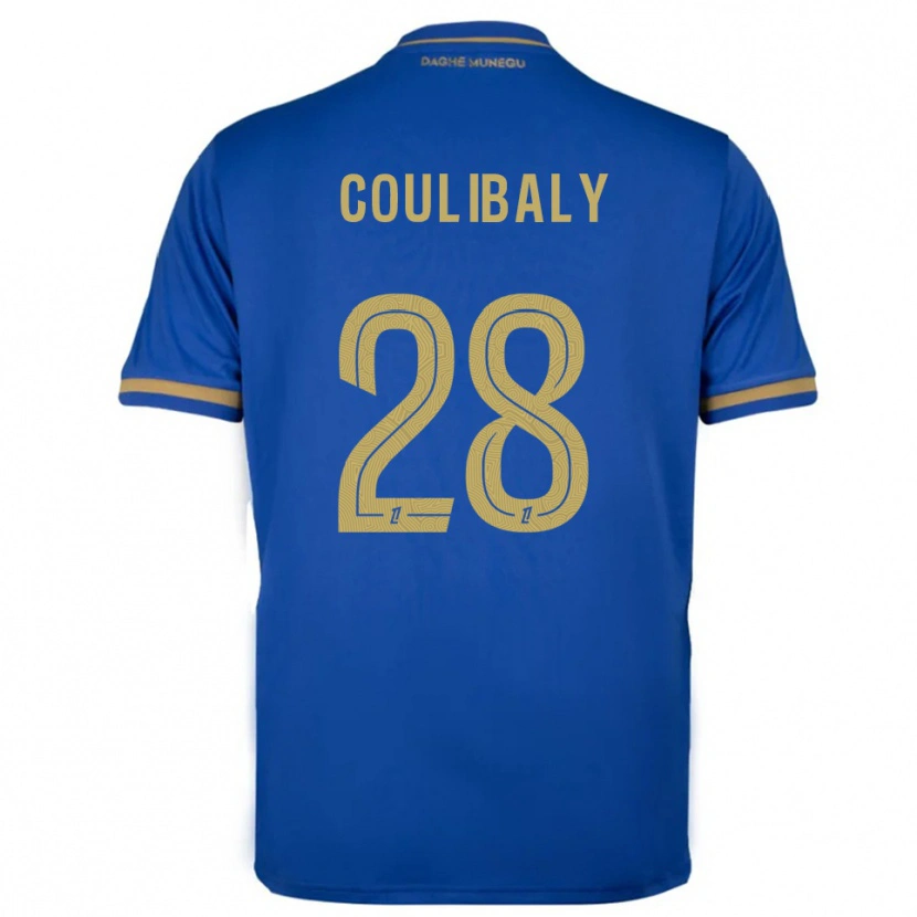 Danxen Dame Mamadou Coulibaly #28 Blå Gull Bortetrøye Drakt Trøye 2025/26 Skjorter T-Skjorte