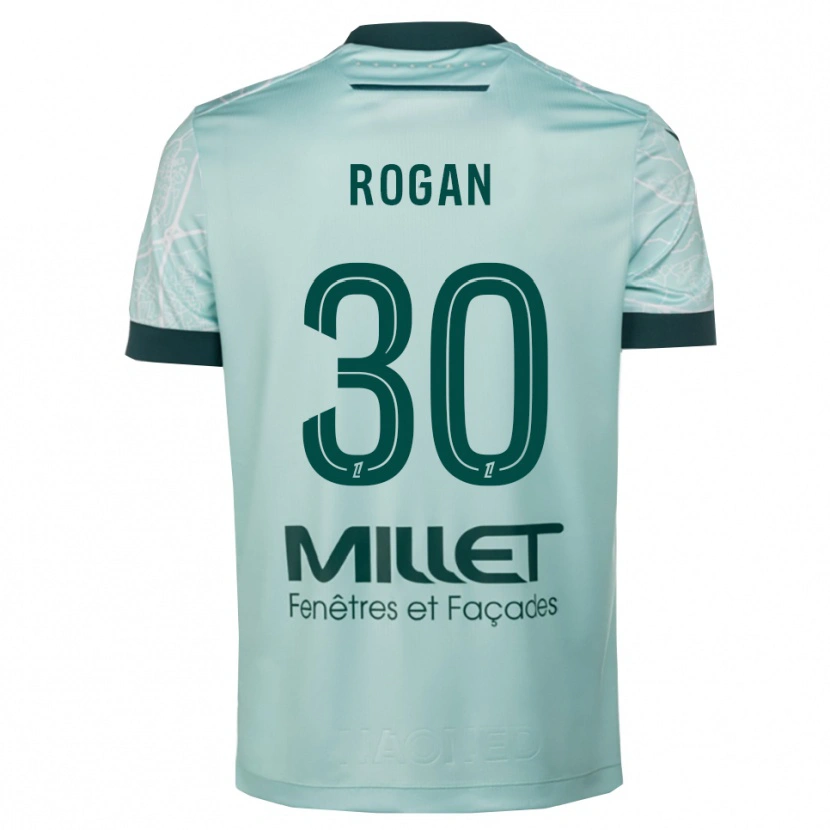 Danxen Dame Manja Rogan #30 Grønn Hvit Bortetrøye Drakt Trøye 2025/26 Skjorter T-Skjorte