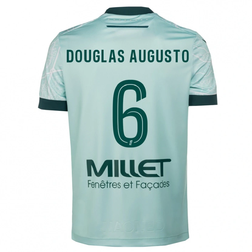 Danxen Dame Douglas Augusto #6 Grønn Hvit Bortetrøye Drakt Trøye 2025/26 Skjorter T-Skjorte