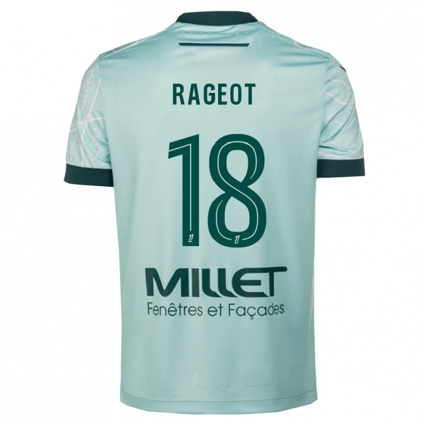 Danxen Dame Lalie Rageot #18 Grønn Hvit Bortetrøye Drakt Trøye 2025/26 Skjorter T-Skjorte