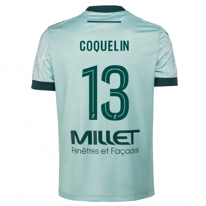 Danxen Dame Francis Coquelin #13 Grønn Hvit Bortetrøye Drakt Trøye 2025/26 Skjorter T-Skjorte