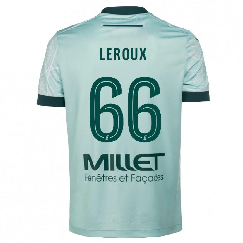 Danxen Dame Louis Leroux #66 Grønn Hvit Bortetrøye Drakt Trøye 2025/26 Skjorter T-Skjorte
