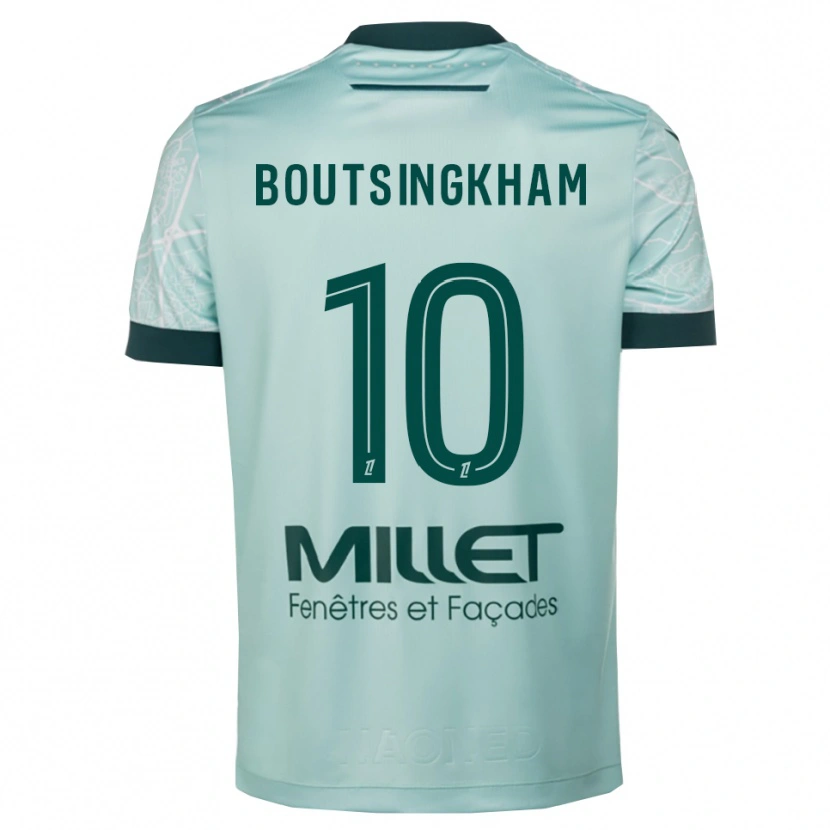 Danxen Dame Hugo Boutsingkham #10 Grønn Hvit Bortetrøye Drakt Trøye 2025/26 Skjorter T-Skjorte