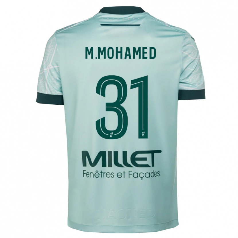 Danxen Dame Mostafa Mohamed #31 Grønn Hvit Bortetrøye Drakt Trøye 2025/26 Skjorter T-Skjorte