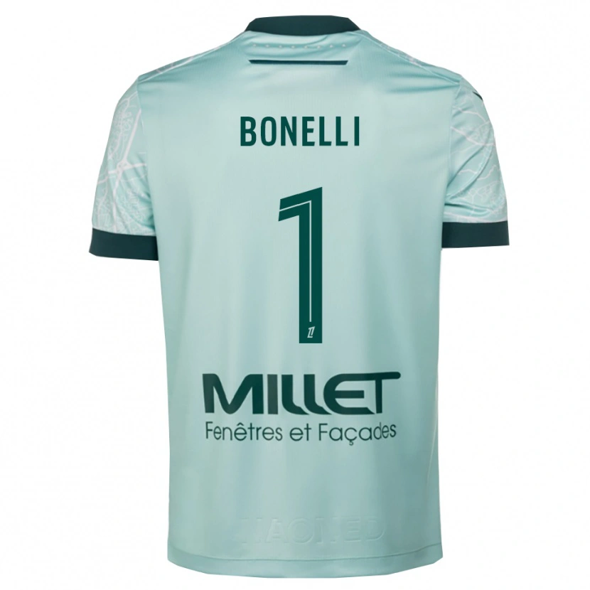 Danxen Dame Lucas Bonelli #1 Grønn Hvit Bortetrøye Drakt Trøye 2025/26 Skjorter T-Skjorte