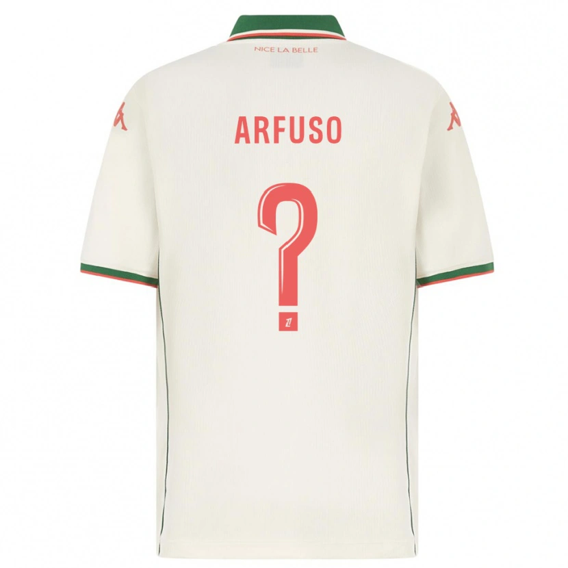 Danxen Dame Vincenzo Arfuso #0 Hvit Grønn Bortetrøye Drakt Trøye 2025/26 Skjorter T-Skjorte