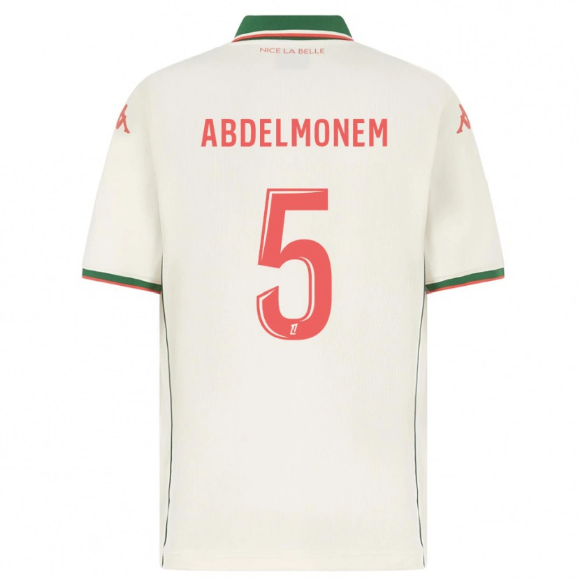 Danxen Dame Mohamed Abdelmonem #5 Hvit Grønn Bortetrøye Drakt Trøye 2025/26 Skjorter T-Skjorte
