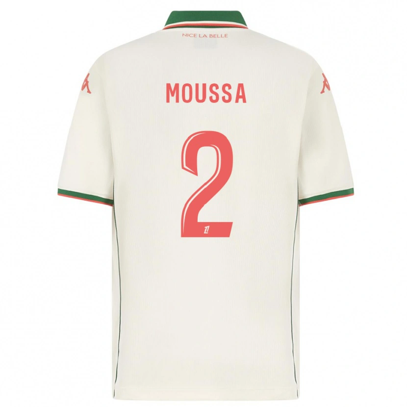 Danxen Dame Mounir Moussa #2 Hvit Grønn Bortetrøye Drakt Trøye 2025/26 Skjorter T-Skjorte