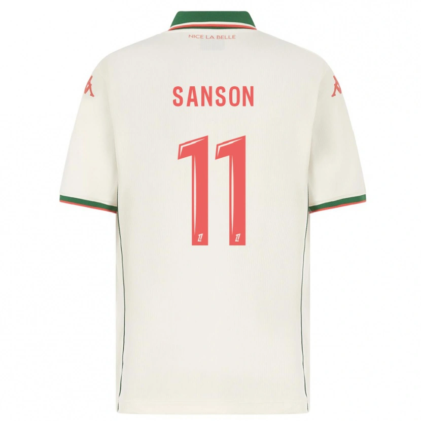 Danxen Dame Morgan Sanson #11 Hvit Grønn Bortetrøye Drakt Trøye 2025/26 Skjorter T-Skjorte