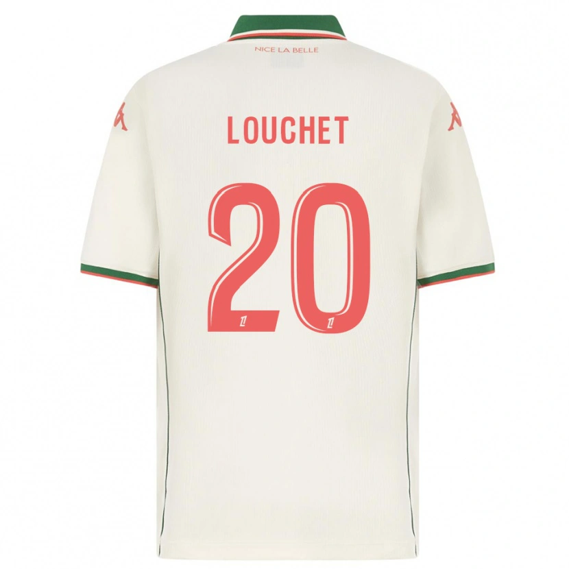 Danxen Dame Tom Louchet #20 Hvit Grønn Bortetrøye Drakt Trøye 2025/26 Skjorter T-Skjorte
