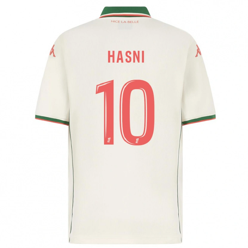 Danxen Dame Zinedine Hasni #10 Hvit Grønn Bortetrøye Drakt Trøye 2025/26 Skjorter T-Skjorte