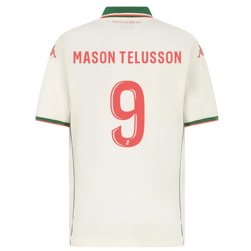 Danxen Dame Jah-Mason Telusson #9 Hvit Grønn Bortetrøye Drakt Trøye 2025/26 Skjorter T-Skjorte