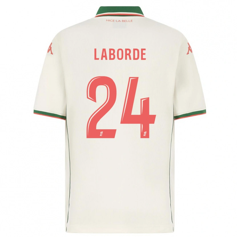 Danxen Dame Gaëtan Laborde #24 Hvit Grønn Bortetrøye Drakt Trøye 2025/26 Skjorter T-Skjorte