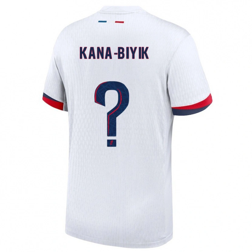 Danxen Dame Lorenzo Kana-Biyik #0 Hvit Rød Bortetrøye Drakt Trøye 2025/26 Skjorter T-Skjorte