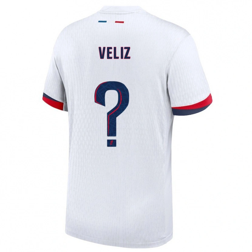 Danxen Dame Nehemiah Fernandez Veliz #0 Hvit Rød Bortetrøye Drakt Trøye 2025/26 Skjorter T-Skjorte